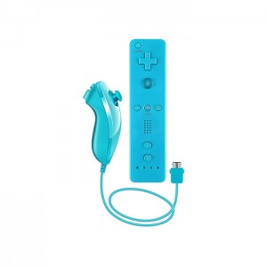 Comando Nintendo Wii e Wii U + Nunchuck Azul